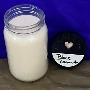 Hand Poured Black coconut soy candle​